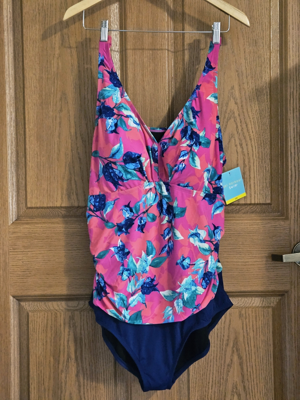 Bal Harbour Bright Pink Floral Swimsuit